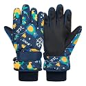 American Trends Winter Gloves for Kids Waterproof Boys Girls Cute Snow Ski Gloves Toddler Snowboarding Gloves Windproof