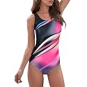 American Trends Women's High Waisted Bikini Bottoms Swimming Suits Tummy Control Bathing Suits