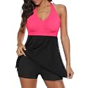 American Trends Women's High Waisted Bikini Bottoms Swimming Suits Tummy Control Bathing Suits