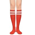 American Trends Women's Knee High Socks,Retro Striped Athletic Tube Socks for Softball, Cheer, School Spirit Week &amp; Field Day