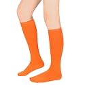 American Trends Women's Knee High Socks,Retro Striped Athletic Tube Socks for Softball, Cheer, School Spirit Week &amp; Field Day