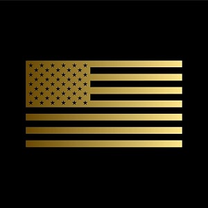 American US Flag Pick Color Size Vinyl