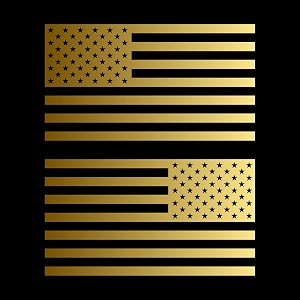 American US Flag Pick Color Size Vinyl