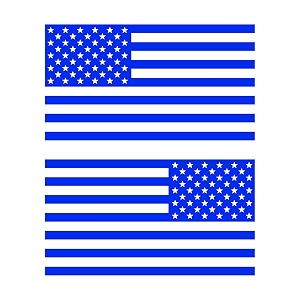 American US Flag Pick Color Size Vinyl