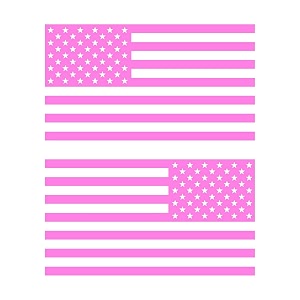 American US Flag Pick Color Size Vinyl