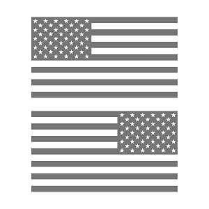 American US Flag Pick Color Size Vinyl
