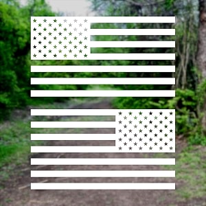 American US Flag Pick Color Size Vinyl