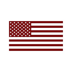 American US Flag Pick Color Size Vinyl