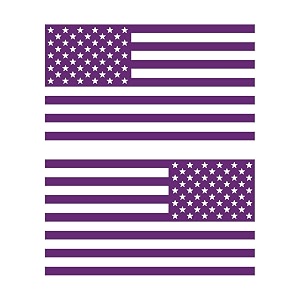 American US Flag Pick Color Size Vinyl