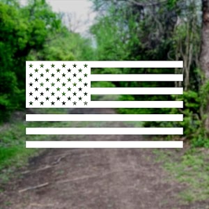 American US Flag Pick Color Size Vinyl