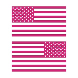 American US Flag Pick Color Size Vinyl