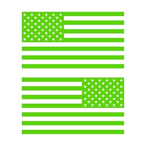 American US Flag Pick Color Size Vinyl
