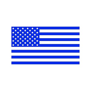 American US Flag Pick Color Size Vinyl