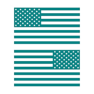 American US Flag Pick Color Size Vinyl