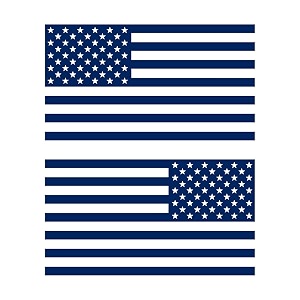 American US Flag Pick Color Size Vinyl