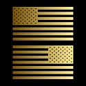 American US Flag Pick ColorSize Vinyl Decal