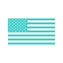 American US Flag Pick ColorSize Vinyl Decal