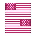 American US Flag Pick ColorSize Vinyl Decal