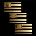 American US Flag Pick ColorSize Vinyl Decal
