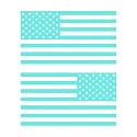American US Flag Pick ColorSize Vinyl Decal