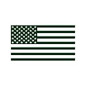 American US Flag Pick ColorSize Vinyl Decal