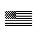 American US Flag Pick ColorSize Vinyl Decal