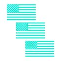American US Flag Pick ColorSize Vinyl Decal