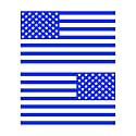 American US Flag Pick ColorSize Vinyl Decal