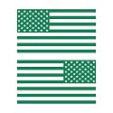 American US Flag Pick ColorSize Vinyl Decal