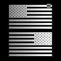 American US Flag Pick ColorSize Vinyl Decal