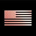 American US Flag Pick ColorSize Vinyl Decal