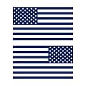 American US Flag Pick ColorSize Vinyl Decal
