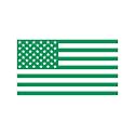 American US Flag Pick ColorSize Vinyl Decal
