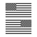 American US Flag Pick ColorSize Vinyl Decal