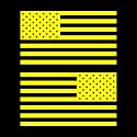 American US Flag Pick ColorSize Vinyl Decal