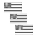 American US Flag Pick ColorSize Vinyl Decal