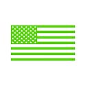 American US Flag Pick ColorSize Vinyl Decal