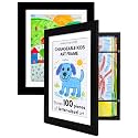 Americanflat 8.5x11 Changeable Kids Art Frame 2-Pack - Black