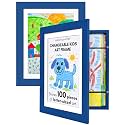 Americanflat 8.5x11 Changeable Kids Art Frame 2-Pack - Blue