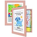 Americanflat 8.5x11 Changeable Kids Art Frame 2-Pack - Pink