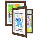 Americanflat 8.5x11 Changeable Kids Art Frame 2-Pack - Walnut
