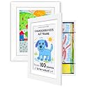 Americanflat 8.5x11 Changeable Kids Art Frame 2-Pack - White