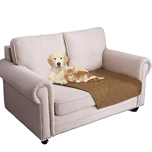 ameritex waterproof dog bed cover pet blanket for furniture bed couch sofa reversible