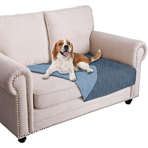 ameritex waterproof dog bed cover pet blanket for furniture bed couch sofa reversible