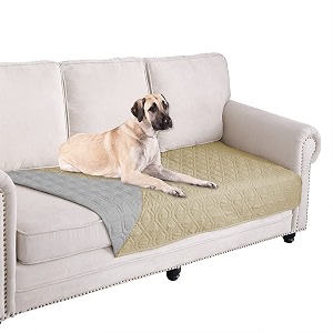 ameritex waterproof dog bed cover pet blanket for furniture bed couch sofa reversible