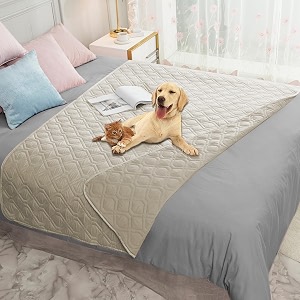 ameritex waterproof dog bed cover pet blanket for furniture bed couch sofa reversible