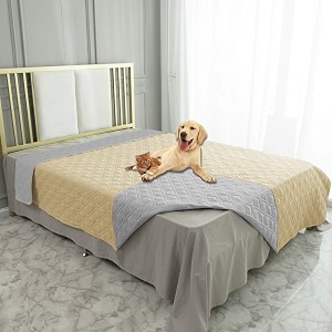 ameritex waterproof dog bed cover pet blanket for furniture bed couch sofa reversible