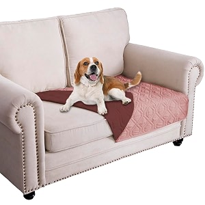 ameritex waterproof dog bed cover pet blanket for furniture bed couch sofa reversible