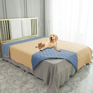 ameritex waterproof dog bed cover pet blanket for furniture bed couch sofa reversible