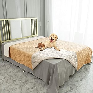 ameritex waterproof dog bed cover pet blanket for furniture bed couch sofa reversible